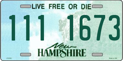 NH license plate 1111673