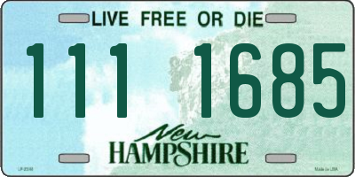 NH license plate 1111685