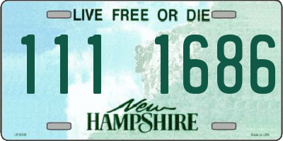 NH license plate 1111686
