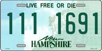 NH license plate 1111691