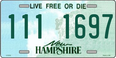 NH license plate 1111697