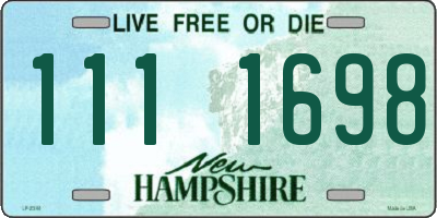 NH license plate 1111698