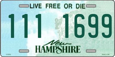 NH license plate 1111699