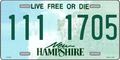 NH license plate 1111705