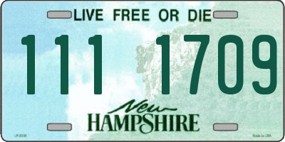 NH license plate 1111709