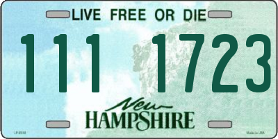 NH license plate 1111723