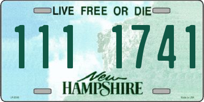 NH license plate 1111741