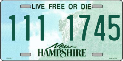 NH license plate 1111745