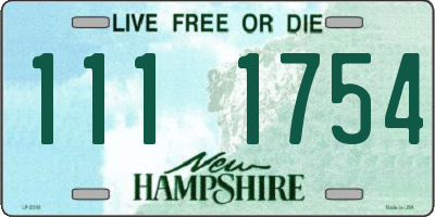 NH license plate 1111754