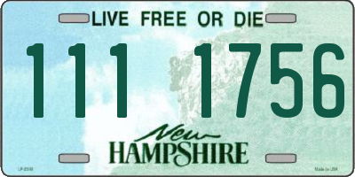 NH license plate 1111756