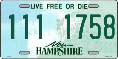 NH license plate 1111758