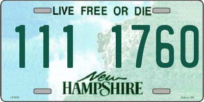 NH license plate 1111760