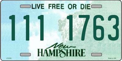 NH license plate 1111763