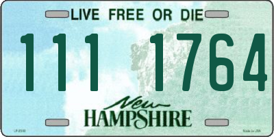 NH license plate 1111764