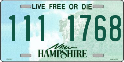 NH license plate 1111768