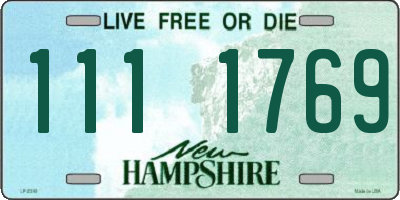 NH license plate 1111769