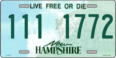 NH license plate 1111772