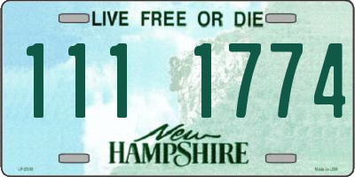 NH license plate 1111774