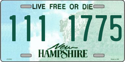 NH license plate 1111775