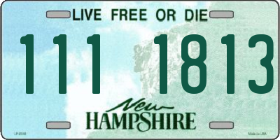NH license plate 1111813