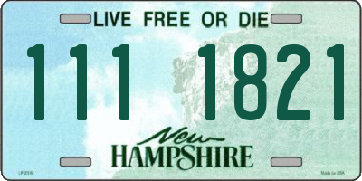 NH license plate 1111821