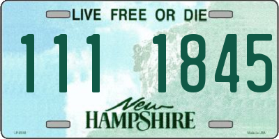 NH license plate 1111845