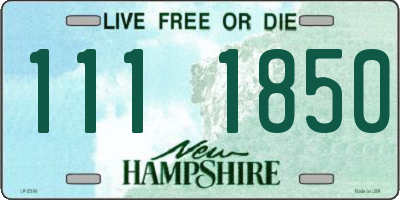 NH license plate 1111850