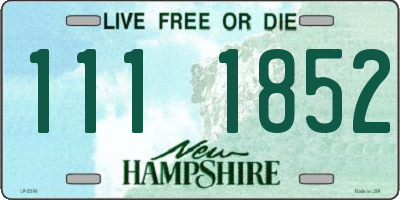 NH license plate 1111852