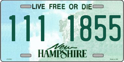 NH license plate 1111855