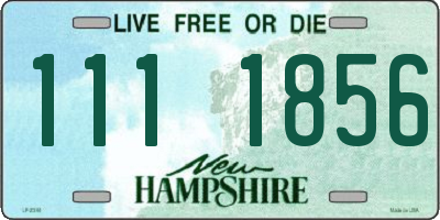 NH license plate 1111856