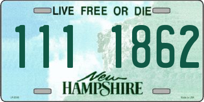 NH license plate 1111862