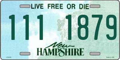 NH license plate 1111879
