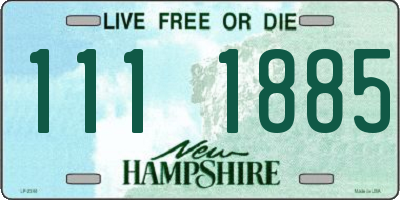 NH license plate 1111885