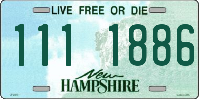 NH license plate 1111886