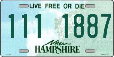 NH license plate 1111887