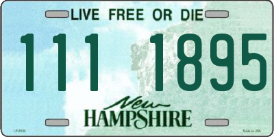 NH license plate 1111895