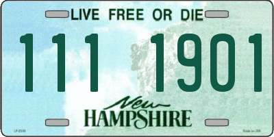 NH license plate 1111901