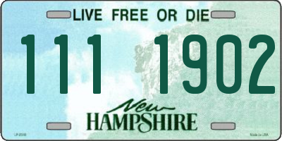 NH license plate 1111902