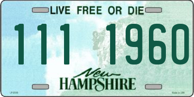 NH license plate 1111960