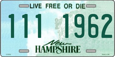 NH license plate 1111962