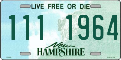 NH license plate 1111964