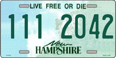 NH license plate 1112042