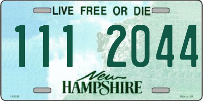 NH license plate 1112044