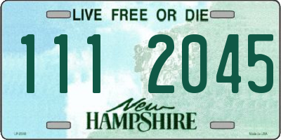 NH license plate 1112045