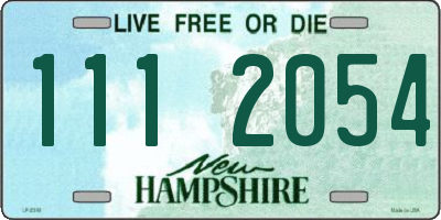 NH license plate 1112054