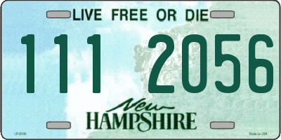 NH license plate 1112056