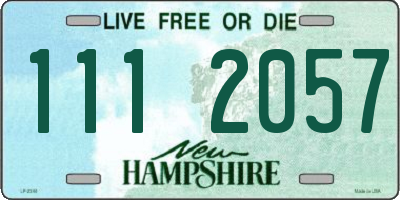 NH license plate 1112057