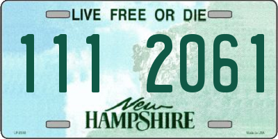 NH license plate 1112061