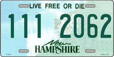 NH license plate 1112062