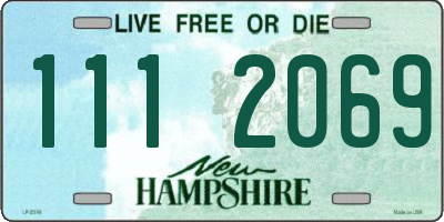 NH license plate 1112069